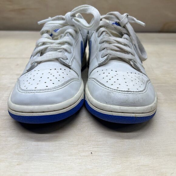 USED sz 4.5Y YOUTH Nike Dunk Low GS Summit White/Hyper Royal Blue DH9765-105 - Picture 2 of 8
